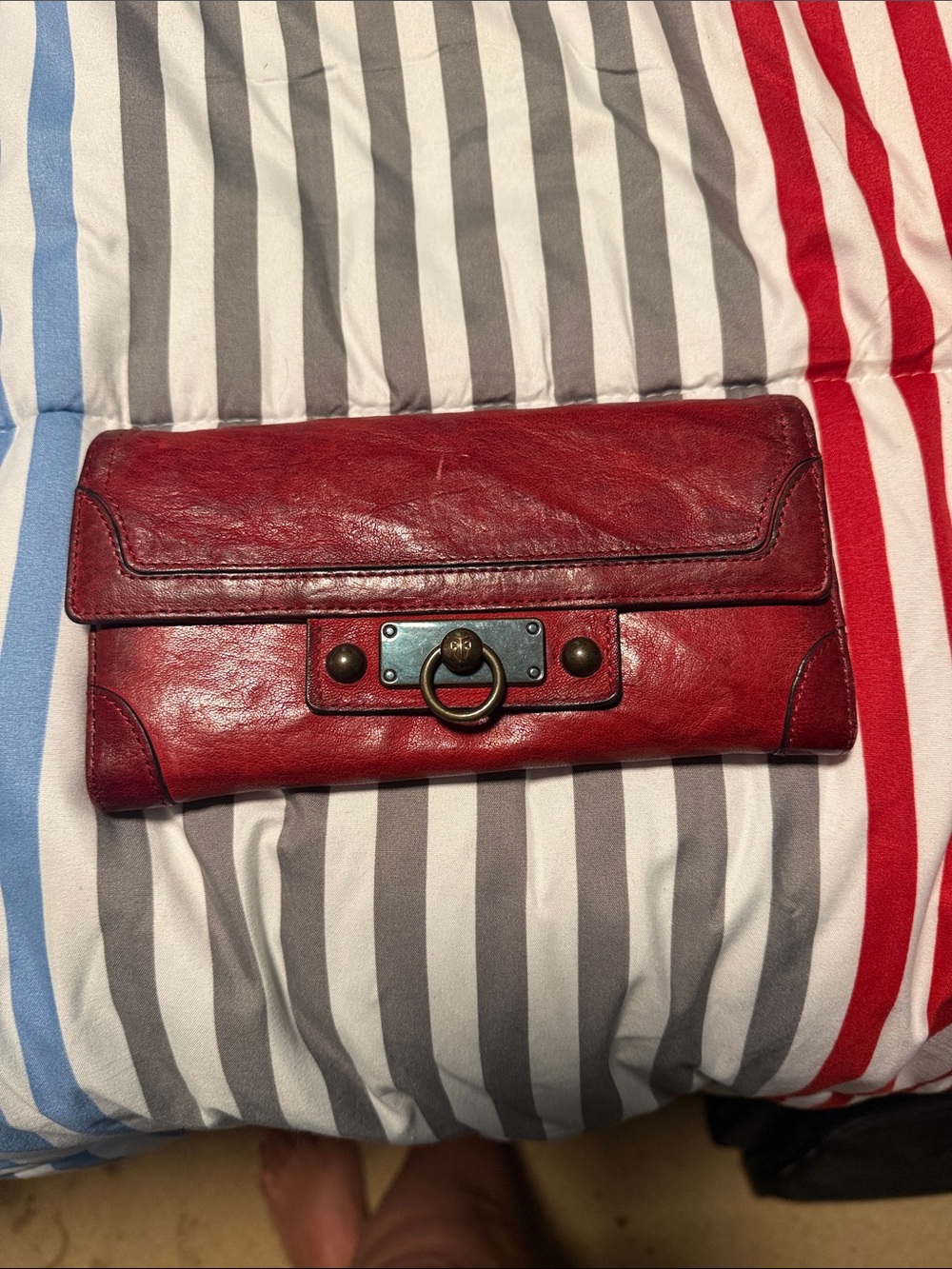 Frye Red Leather Wallet - Picture 2 of 3